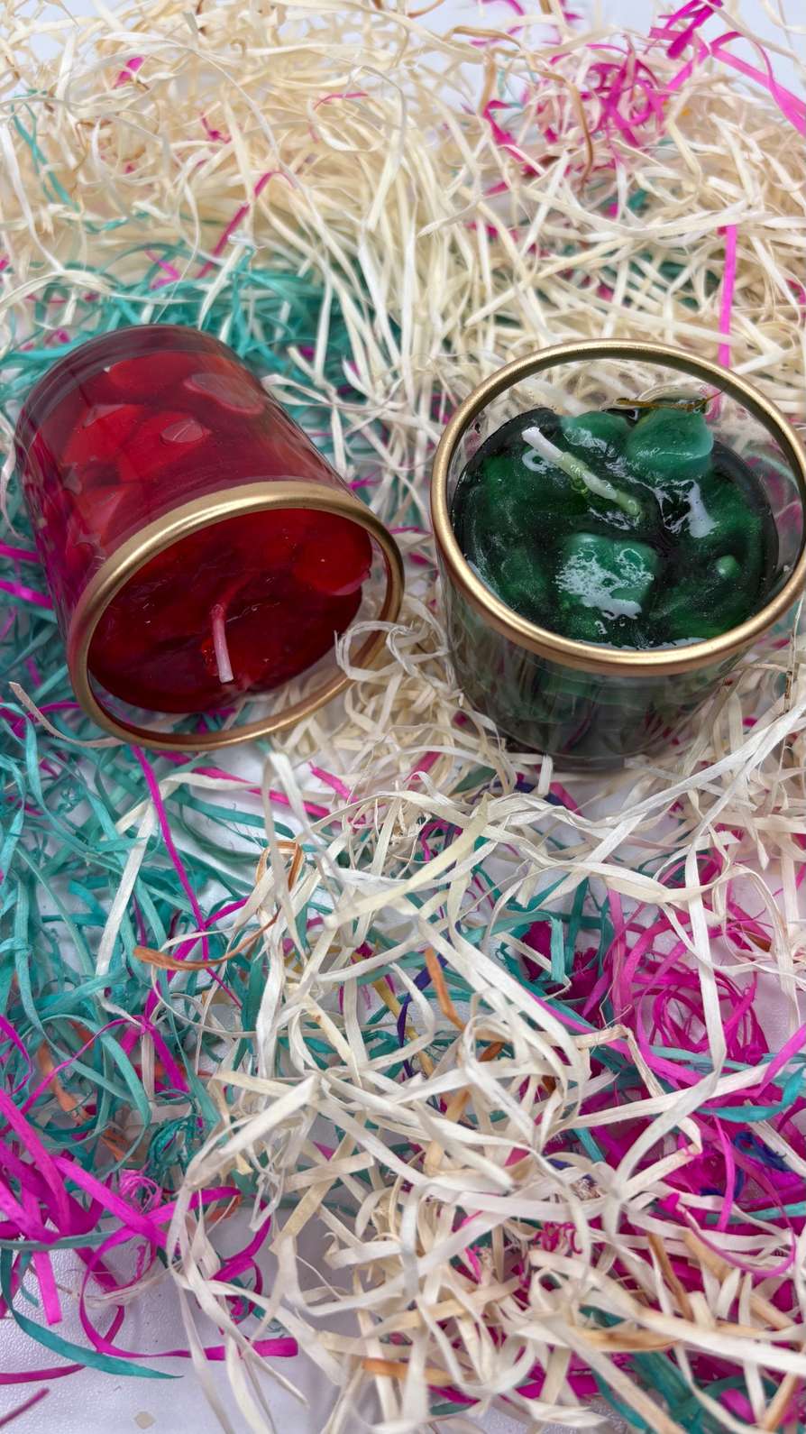Jewel-Tone Gel Candle Pair