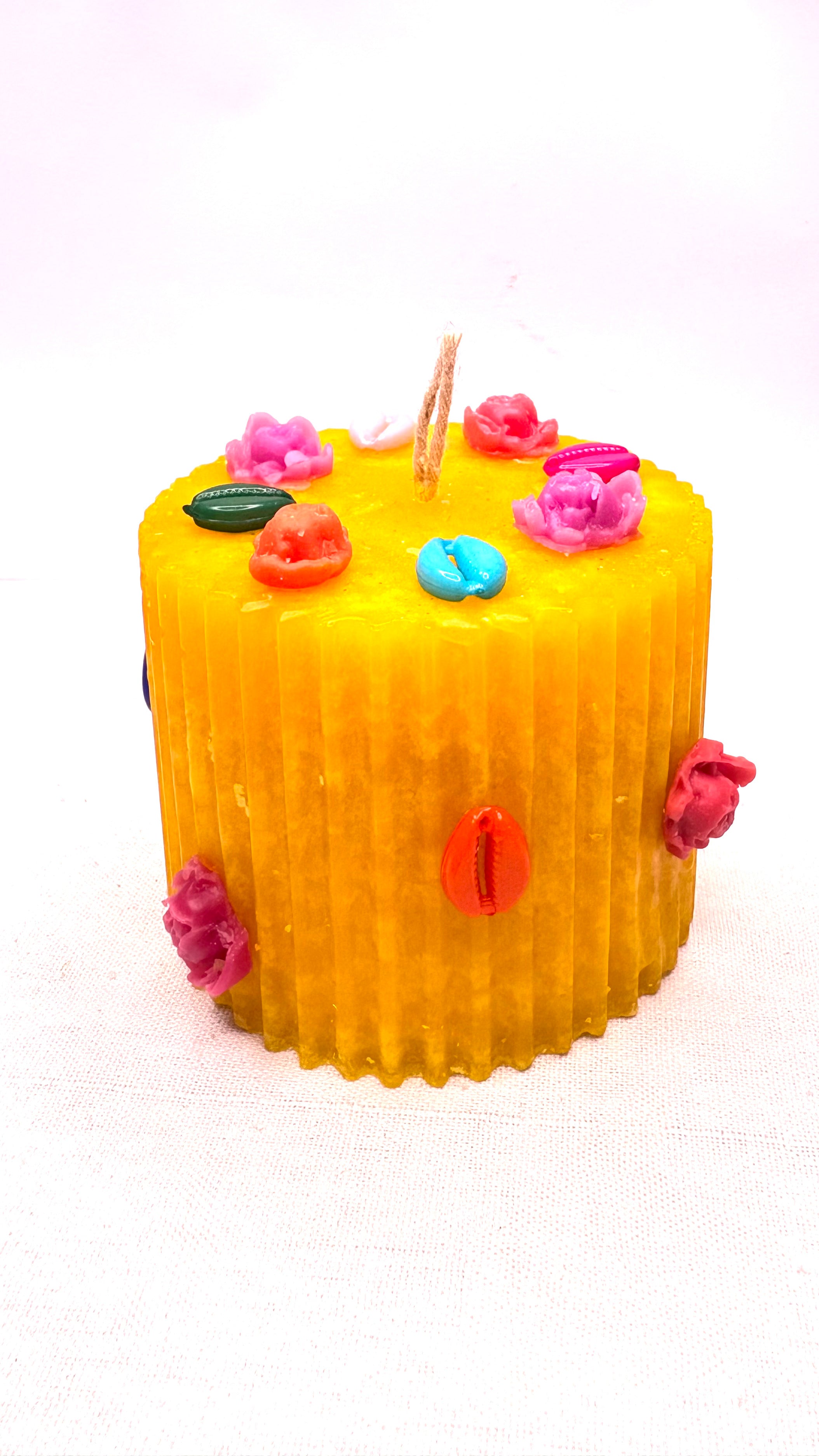 Floral Celebration Pillar Candle